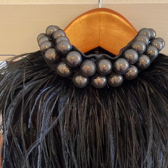 Brand new Bebe silk/real feather dress size XS - Picture 10 of 14